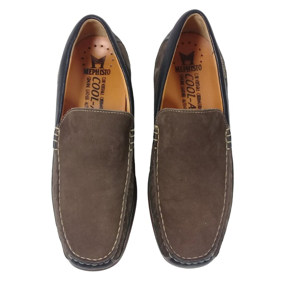 Mephisto Men's Baduard Brown Suede Leather Slip-On Loafers Shoes Size 11 - Picture 8 of 12